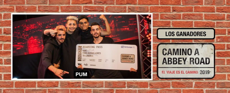 ¡PUM es la banda ganadora de Camino A Abbey Road 2019 y viaja a Londres a grabar su disco!